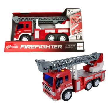 Imagem de Caminhão Bombeiro com Escada Luz e Som - Brink Center