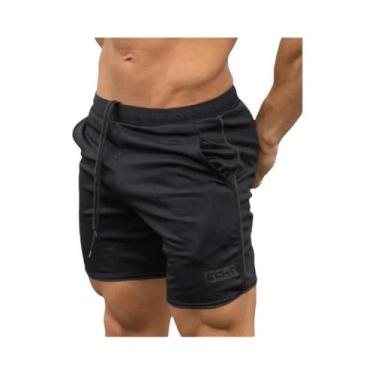 Imagem de Shorts De Corrida Masculinos De Secagem Rápida Em Malha Verão 2024 Par