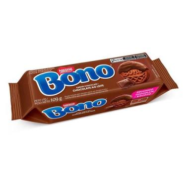 Imagem de Biscoito Coberto Recheado Sabor Chocolate Bono 109g