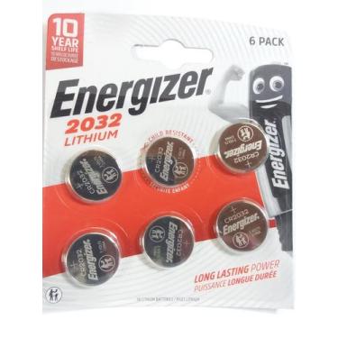 Imagem de Bateria Energizer CR2032 3V Pilha de Moeda de Lítio Pacote com 6