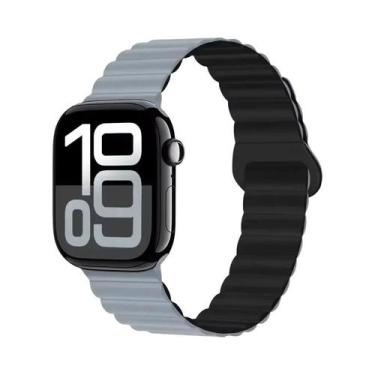 Imagem de Pulseira Esportiva Magnética De Silicone 42mm 44mm 45mm 46mm 49mm Para