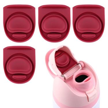 Imagem de BMSQOFD 4 peças de rolha de vedação de borracha de substituição compatível com Owala FreeSip, tampa de vedação superior de garrafa de água para Owala 16/19/24/32/1,134 g, tampa de boca de garrafa de