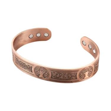 Imagem de Pulseira Magnética De Energia Vintage Em Cobre Antigo, Estilo Europeu-