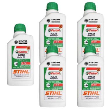 Imagem de Kit Com 5 Unidades De óleo 2 Tempos Castrol Stihl 500ml