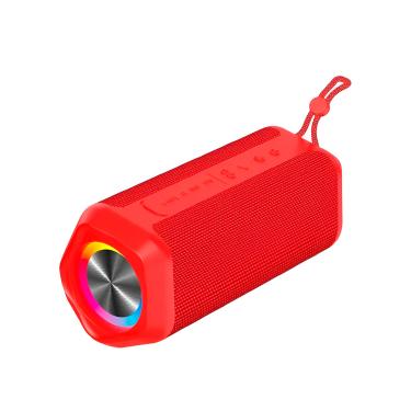 Imagem de Caixa de Som Bluetooth Resistente à Água Portátil LED RGB Modelo:Vermelho
