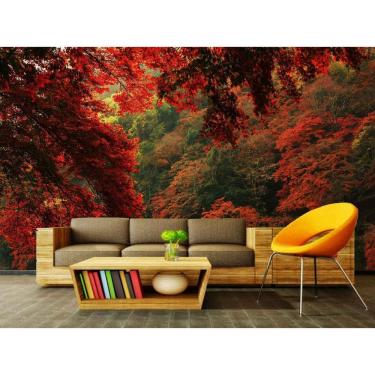 Imagem de Papel de Parede Autocolante Floresta 1m x 1m - 100% PVC