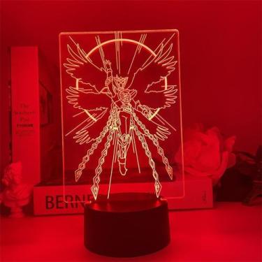 Imagem de Luz noturna Kamens Riders OOO 3D LED que muda de cor para crianças - y