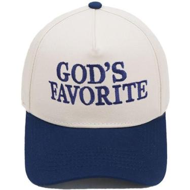 Imagem de Boné de beisebol de algodão liso bordado GOD'S FAVORITE - Yiweisai