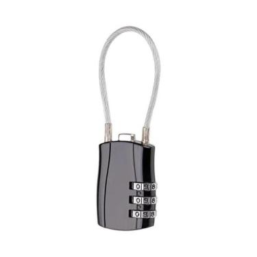 Imagem de Cadeado TSA De Alta Segurança Com Combinação De 3 Dígitos Para Mochila