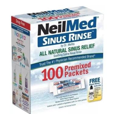 Imagem de Neilmed Sinus Rinse Nariz Saudável 100 Packets Limpeza Nasal - Cheyin