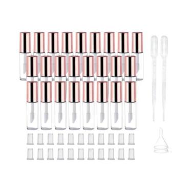 Imagem de Tubos Transparentes De 1.2ML Vazios Para Bálsamo Labial Com Tampa, Rec