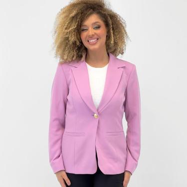 Imagem de Blazer Malise Manga Longa com Ombreiras Feminino-Feminino