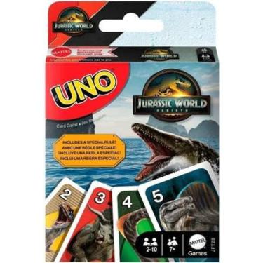 Imagem de Uno Jogo De Cartas Jurassic World Rebirth - Mattel - Jft28