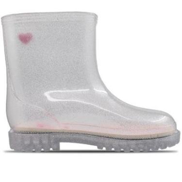 Imagem de Bota Galocha Molekinha Menina Com Brilho Glitter Impermeável-Feminino