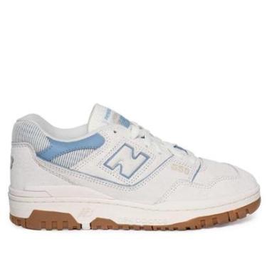 Imagem de Tênis Feminino New Balance 550 Retrô Casual Cinza Azul-Feminino
