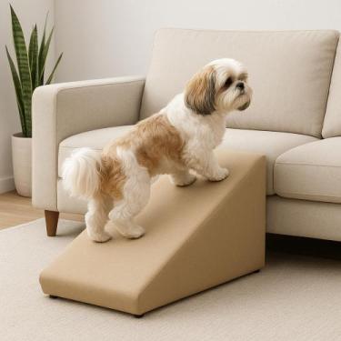 Imagem de Rampa Pet Espuma Para Cachorro Cao Subir Cama Box Sofa Puff - Molare, 