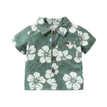 Imagem de Conjunto De Verão Para Bebês Meninos Estilo Férias 2 Peças Camisa De M