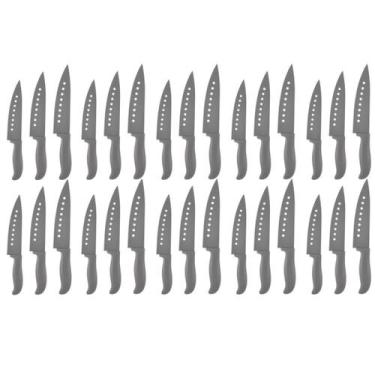 Imagem de 10 Conjuntos de Faca Du Chef Churrasco Faqueiro Cinza Buffet - UNIVEND