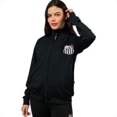 Imagem de Jaqueta Agasalho Santos Oficial Esportiva Feminina-Feminino