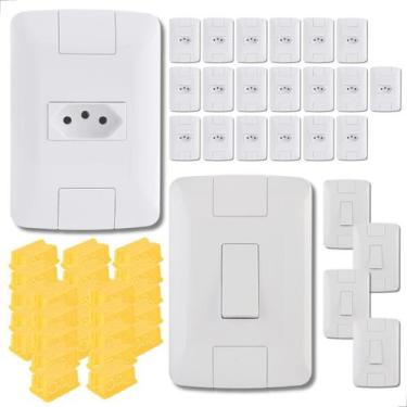 Imagem de 20 tomadas e 5 interruptores Tramontina Aria + 25 CAIXINHA 4x2 sua Cas