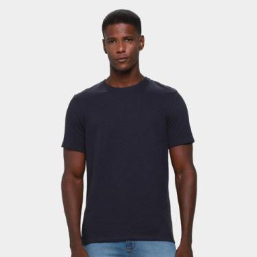 Imagem de Camiseta Hering Casual Masculina, Azul escuro, GG