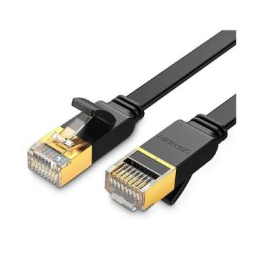 Imagem de Cabo de Rede Ugreen CAT7 U/FTP NW106 RJ45 3M Flat - Preto