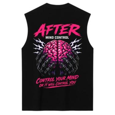 Imagem de Regata oversized preta mind control - after - After®, XG, Preto