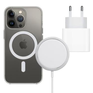 Imagem de Fonte 20W Turbo Tipo C com Capa Magnética e Carregador Inducão para iP