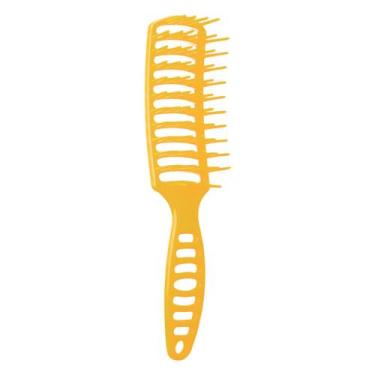 Imagem de Escova De Cabelo Retangular Vazada Linha Pop Color Bonitta, Amarelo