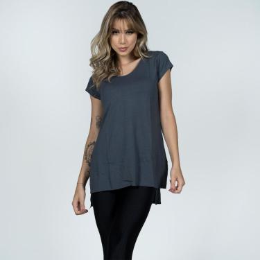 Imagem de Blusa Fitness Feminina Sobre Legging Lisa Longa Academia Tapa Bumbum-Feminino