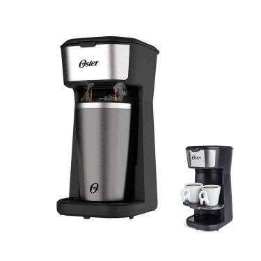 Imagem de Cafeteira Elétrica com Copo Térmico Oster OCAF200 Inox Preto 400ML 220V