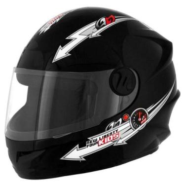 Imagem de Capacete Liberty Four Kids Infantil Preto Tamanho 54 Pro Tork - CAP-14