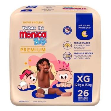 Imagem de Fralda Infantil Turma da Mônica Premium XG com 26 unidades - Turma Da 