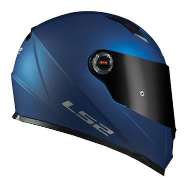 Imagem de Capacete LS2 FF358 Monocolor Azul Fosco Masculino e Feminino, 62, Azul