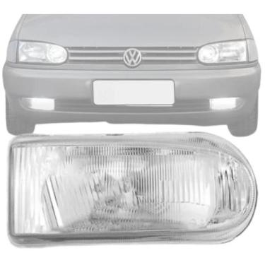 Imagem de Lente raiada acrilico farol gol 1995 a 2002 lado direito - BBS