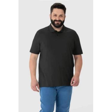 Imagem de Camisa Polo Plus Size Masculina Malwee - Conforto e Estilo, Preto, G1