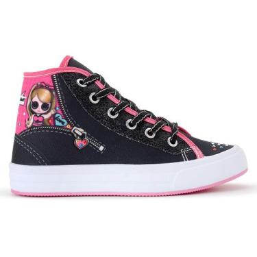 Imagem de Tênis Casual Infantil Feminino Boneca Botinha Glitter Escolar - NIPPO'