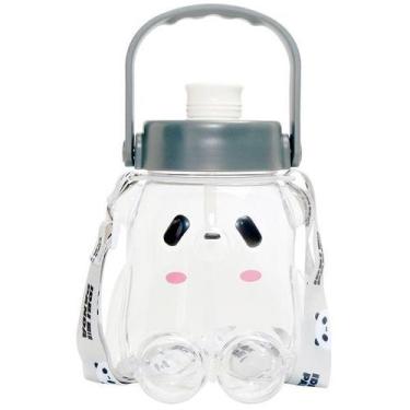 Imagem de Garrafa Infantil Divertida URSO 1L DM TOYS DMH6563, Cinza