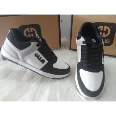 Imagem de Sapatênis OLLIE Vega ADULTO, Branco, Preto, 39