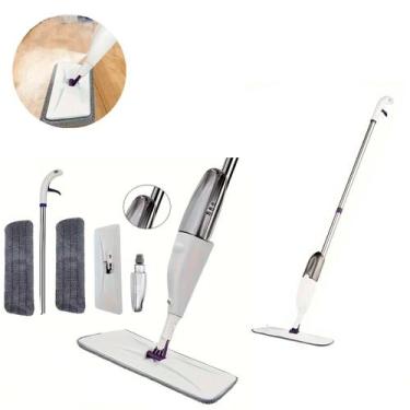 Imagem de Mop Rodo Spray Esfregão Gatilho 300ml + 2 P. Microfibra 360º - B-MAX, 