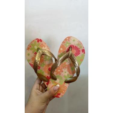 Imagem de Chinelo havaianas kids flores rosa ballet,  29, Rosa ballet