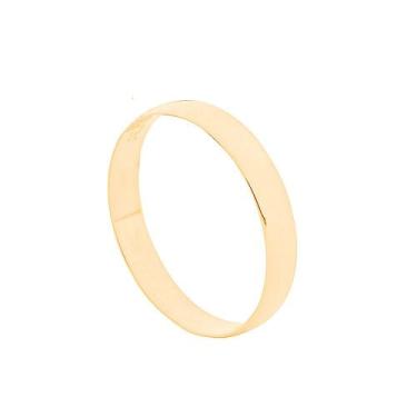 Imagem de Aliança de Casamento Ouro 18k Tradicional Lisa 3 mm - OSI, Ouro amarel
