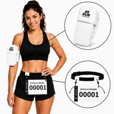 Imagem de Kit Porta Celular Suporte De Braço E Cinto De Corrida Ajustavel Runnin