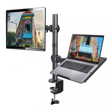 Imagem de Suporte Duplo Articulado De Mesa Para Monitor e Notebook BMG-33 - B Ma