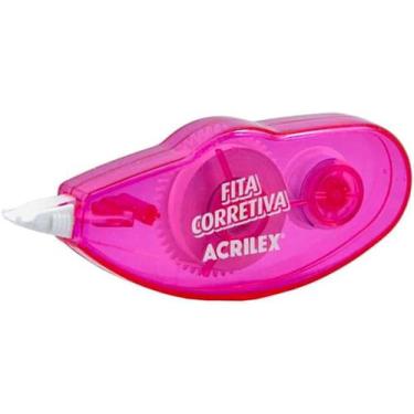 Imagem de Fita corretiva 6m x5mm - acrilex, ROSA