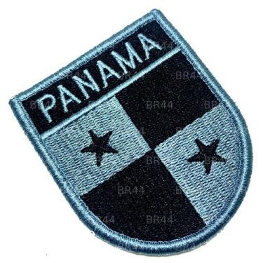 Imagem de Bandeira Panama Patch Bordada Fecho Contato Gancho - BR44