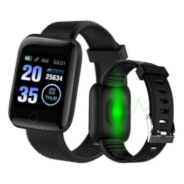 Imagem de Smartwatch D13 Ritmo Cardíaco Pressão Arterial Preto - SMART BRACELET