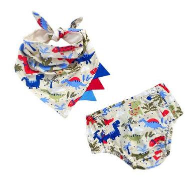 Imagem de Kit Cueca Infantil Com Babador Estampado - PEQUENO ANJO, 021, 177, M