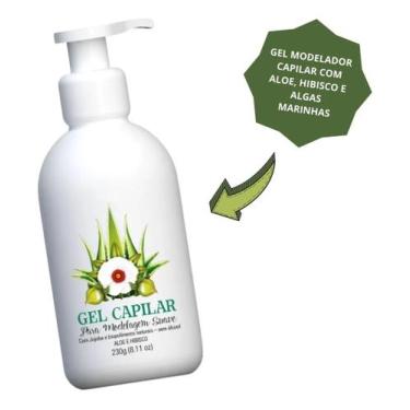 Imagem de Gel Modelador Capilar Natural Anti Frizz Aloe Hibisco Jojoba 230g Mult