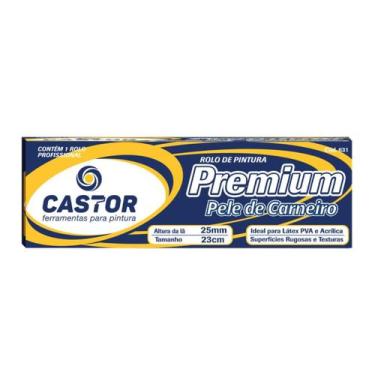 Imagem de Rolo para pintura Premium 25 mm x 23 CM s/cabo - Castor